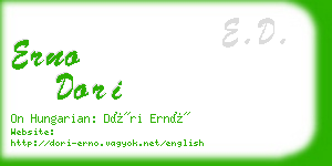 erno dori business card